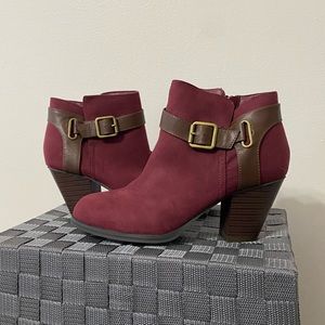 Maroon Booties